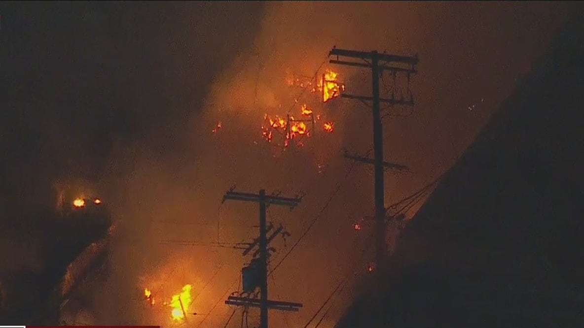 Structure fire in Panorama City